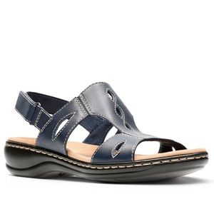 Clarks navy sandals